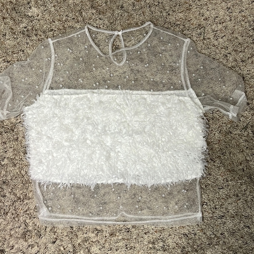 Pearl + Feather Top